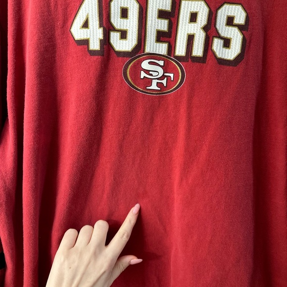 Vintage San Francisco 49ers NFL long sleeve red shirt size XL - Picture 3 of 9